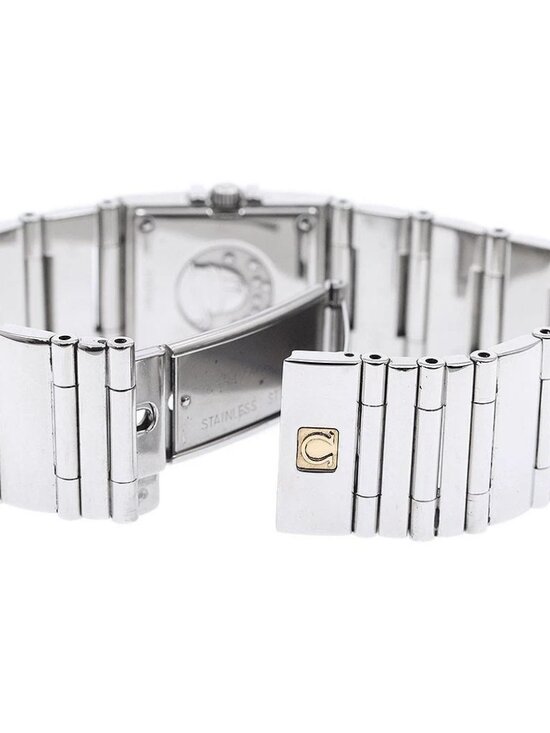 OMEGA Constellation Carre Quadra 1528.46 4P diamond bezel Quartz Ladies